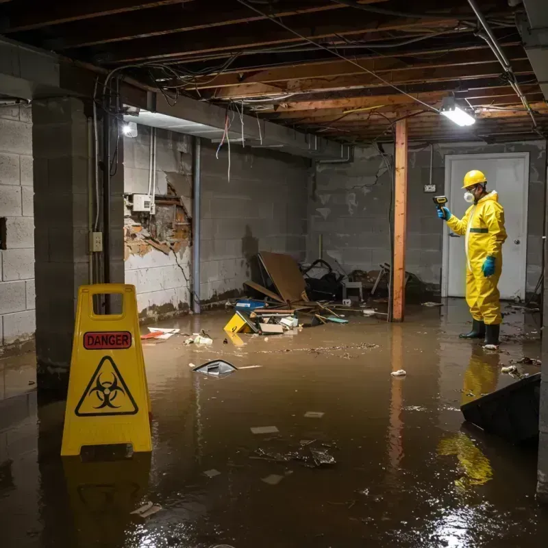 Flooded Basement Electrical Hazard in Kennebunk, ME Property